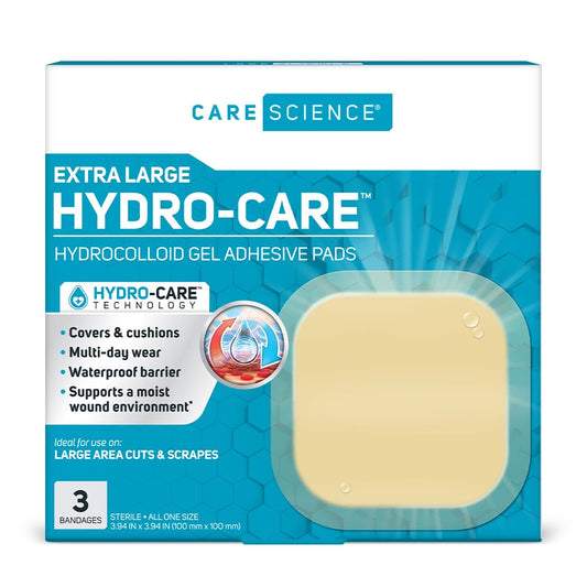 Care Science empaque frontal mostrando tamaño y cantidad, protección inmediata