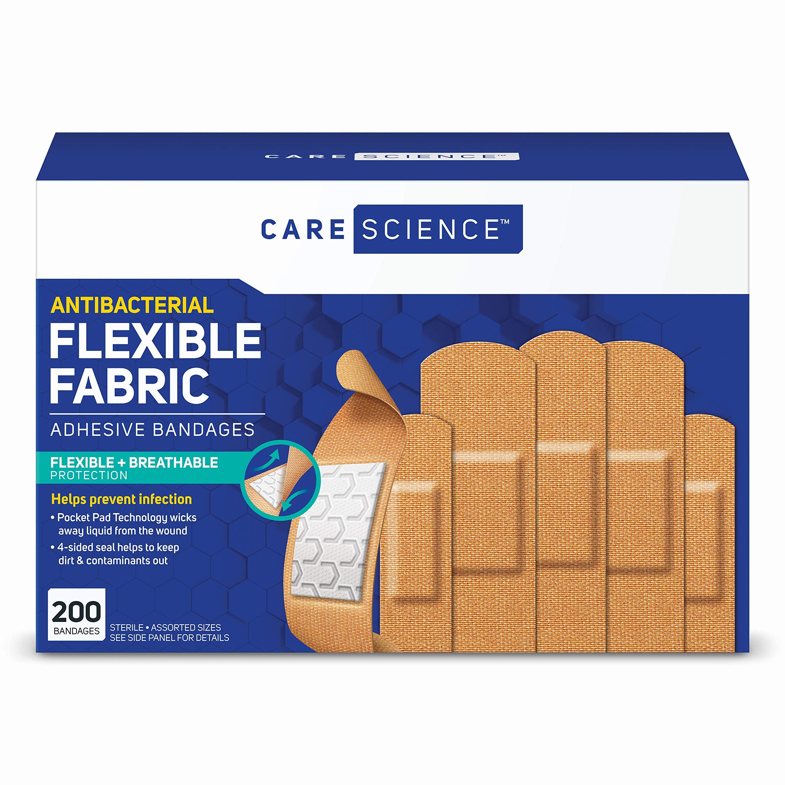 Care Science frente del paquete mostrando cantidad y surtido, conveniencia inmediata