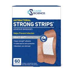Care Science empaque frontal mostrando 60 vendajes prácticos