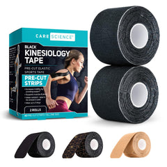Care Science paquete frontal que muestra 2 rollos y 40 tiras precortadas, soporte inmediato