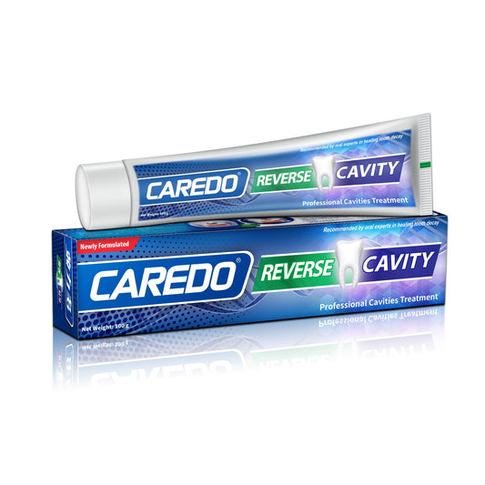 CAREDO vista frontal del tubo mostrando packaging y beneficio remineralizante