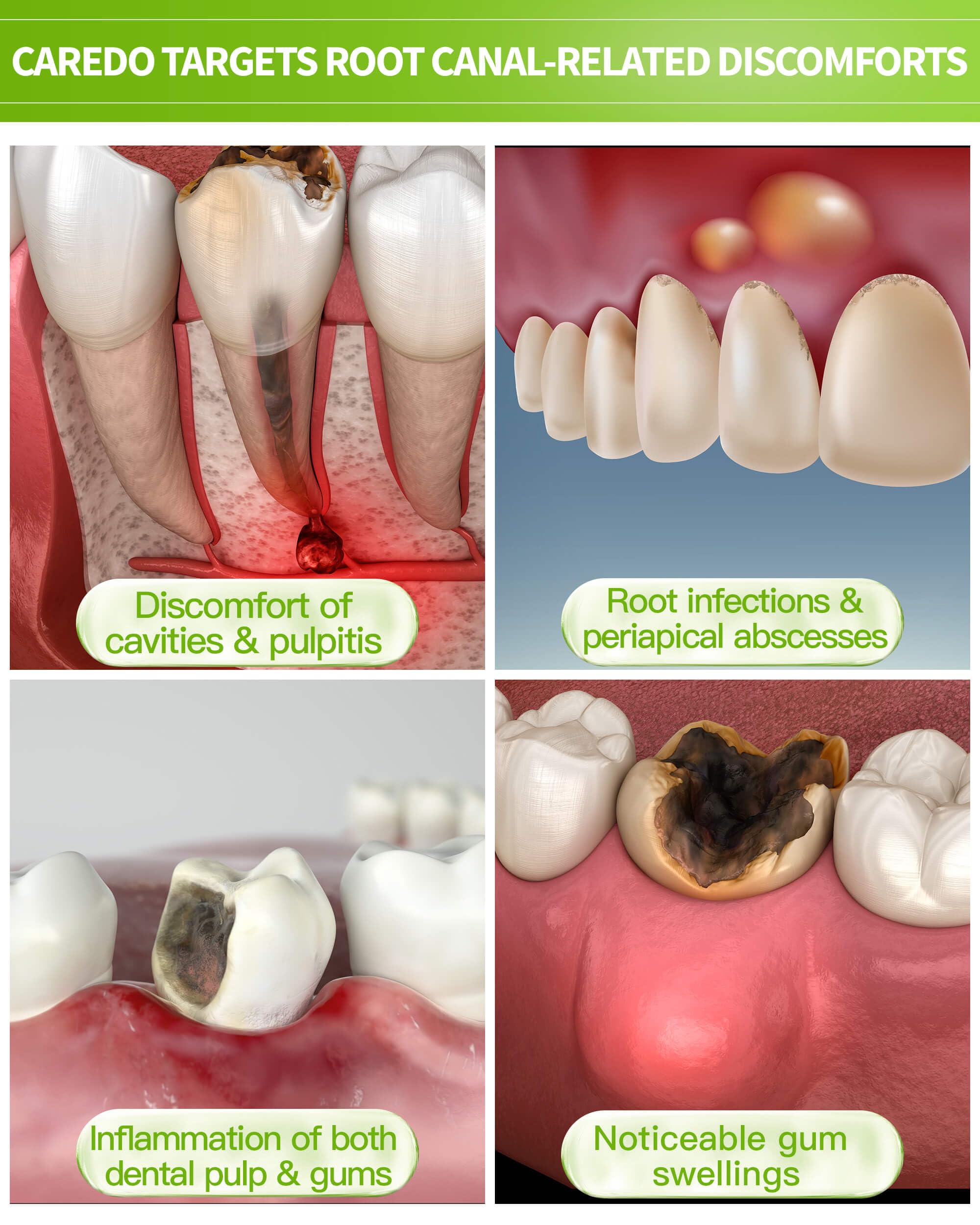 CAREDO pasta dental en cepillo durante el cepillado, ayuda a reducir sensibilidad