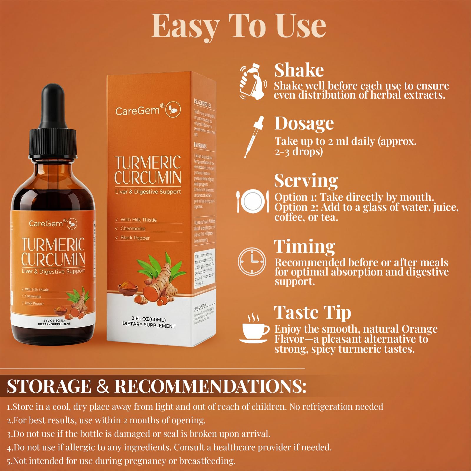 CareGem etiqueta con ingredientes claves para claridad y confianza