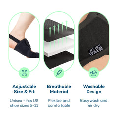 Caretras corrector dentro de zapato casual para confort al caminar