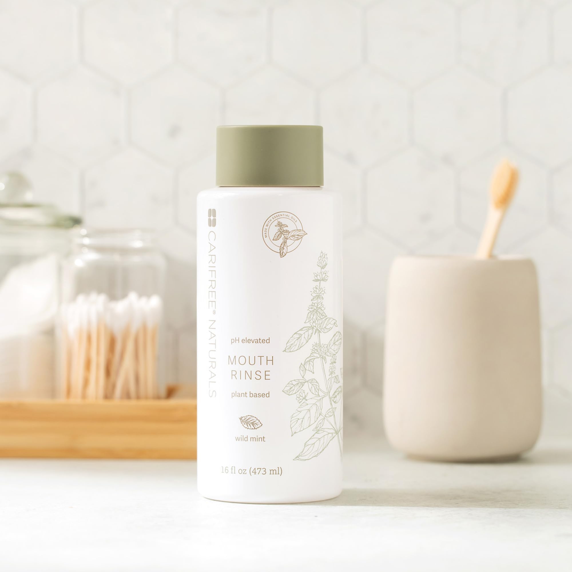CariFree extracto de magnolia en primer plano, respaldo natural del producto