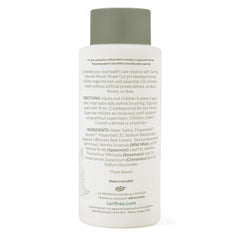 CariFree primer plano de la etiqueta mostrando ingredientes naturales y beneficios
