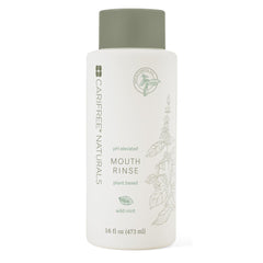 CariFree frontal del empaque mostrando botella y etiqueta, aspecto profesional
