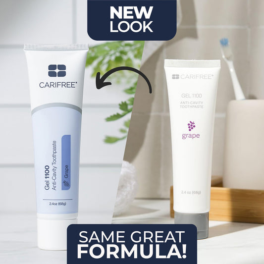 CariFree gel textura en close-up que revela consistencia suave protectora