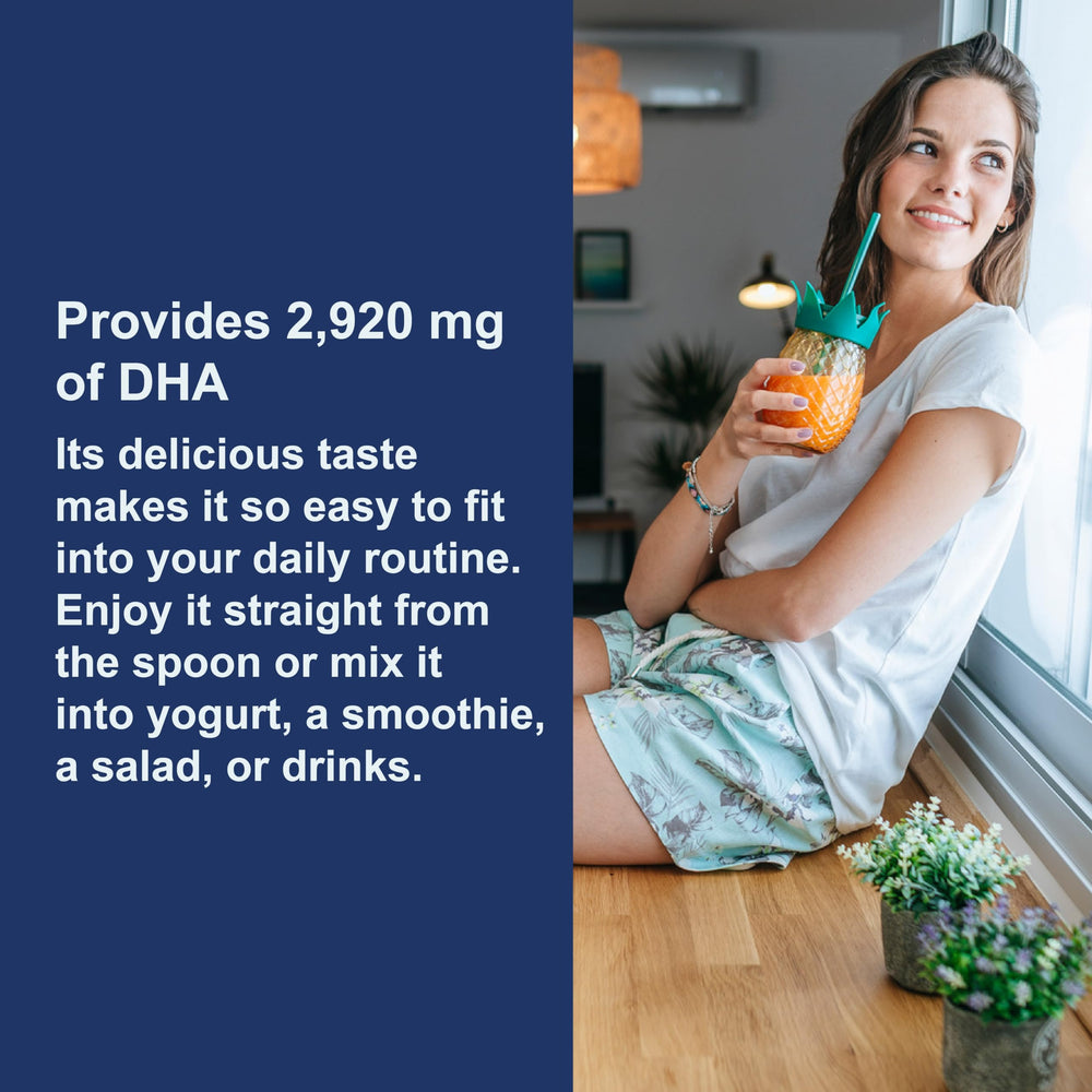 Botella Carlson Elite DHA con fondo que sugiere embotellado en Noruega y frescura
