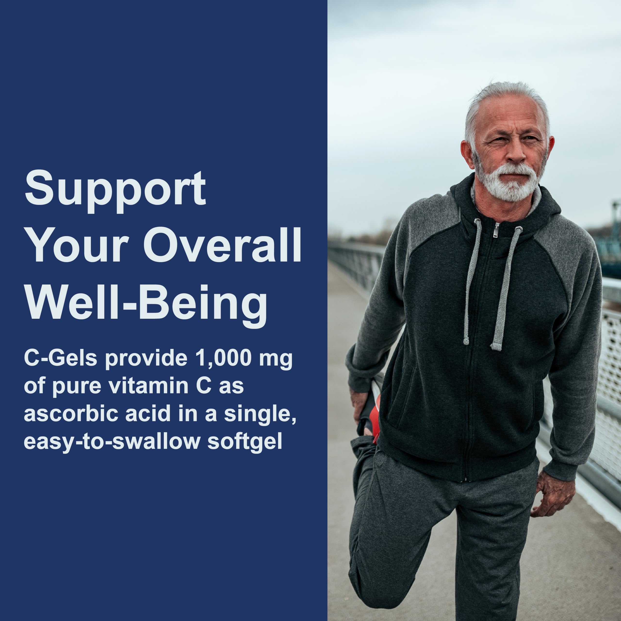 Carlson C-Gels frasco abierto con softgels visibles para control de cantidad