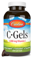 Carlson C-Gels vista frontal con envase claro para identificación rápida