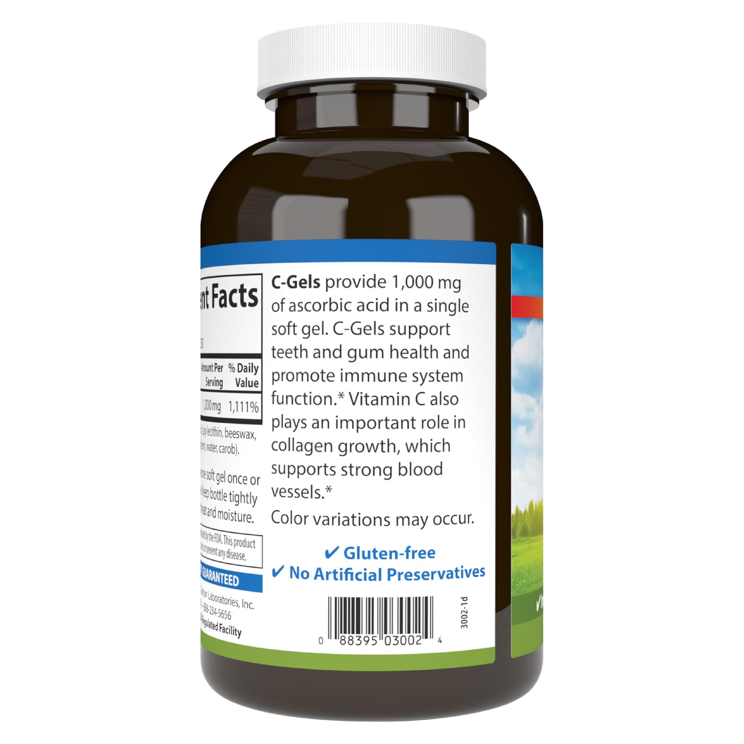 Carlson C-Gels presentación de 250 softgels para suministro prolongado