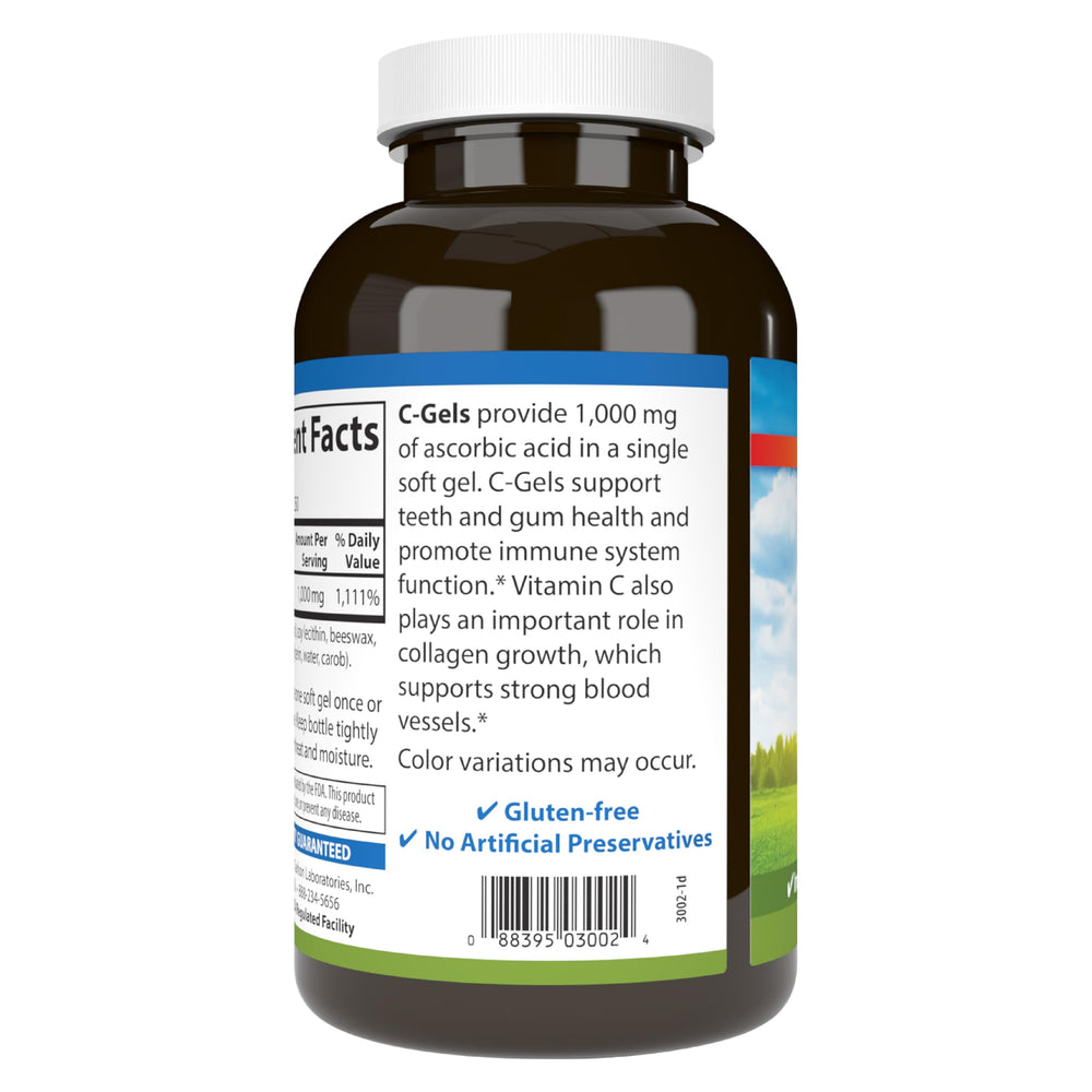 Carlson C-Gels presentación de 250 softgels para suministro prolongado