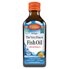 Carlson frasco frontal mostrando etiqueta y beneficio de omega-3
