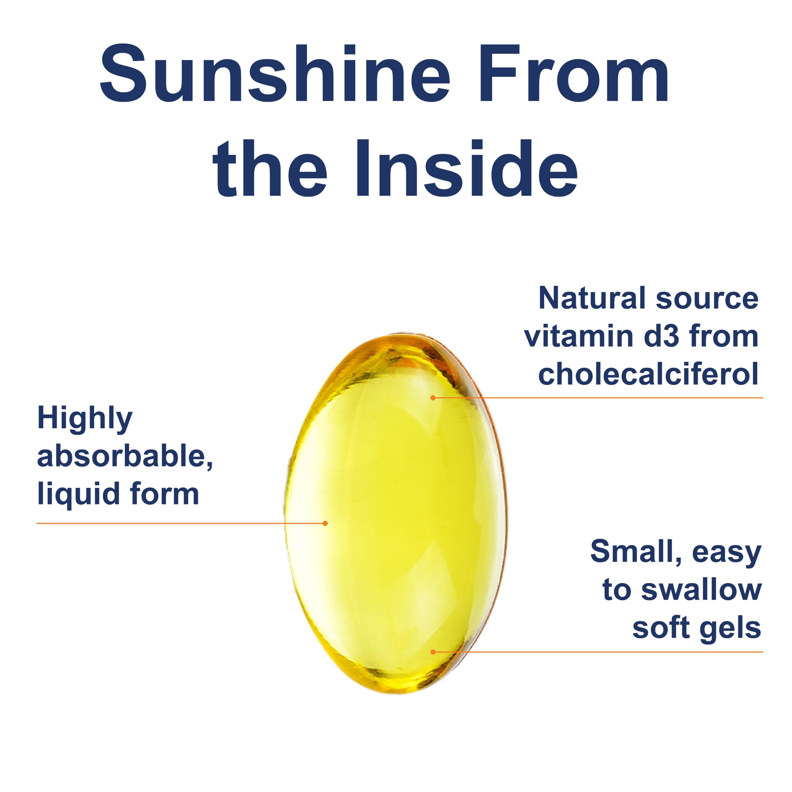 Detalle de textura del softgel Carlson que preserva la vitamina D3