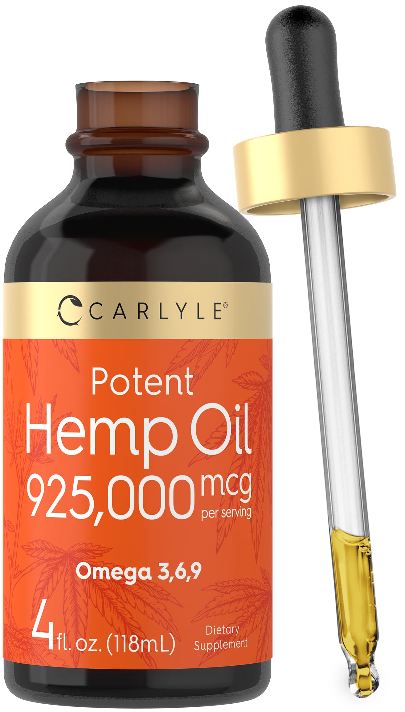 Carlyle botella frontal mostrando envase y beneficio de omegas