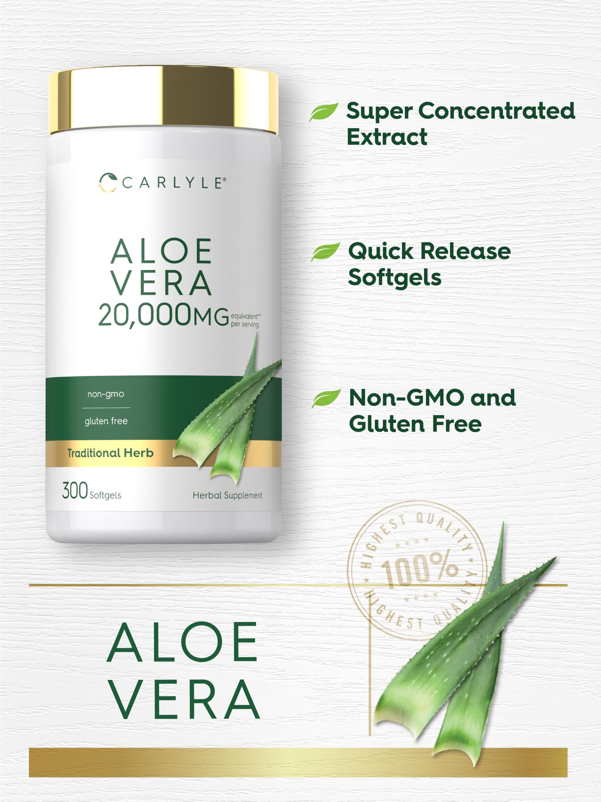 Carlyle etiqueta nutricional mostrando ingredientes y pureza