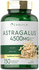 Carlyle frasco frontal con 150 cápsulas muestra pureza y cantidad