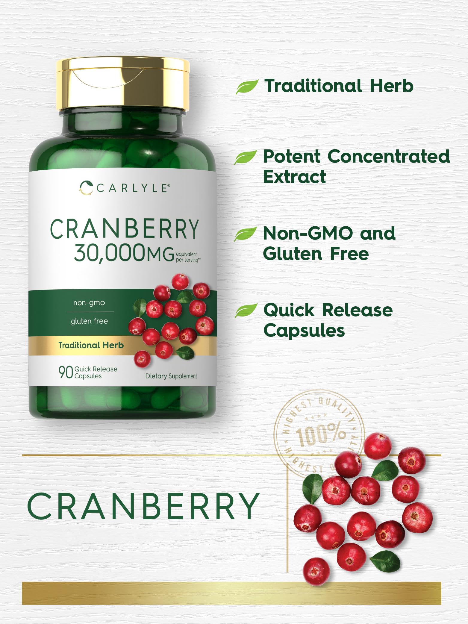 Carlyle polvo de cranberry en primer plano con textura concentrada