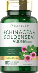 Carlyle frasco frontal mostrando 110 cápsulas y etiqueta clara