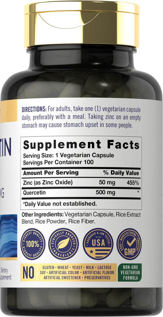 Carlyle etiqueta cercana con información de ingredientes y calidad