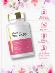 Carlyle etiqueta detallada 50+ mostrando ingredientes y beneficio claro