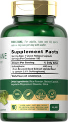 Carlyle etiqueta detalle con 400 mcg y transparencia en ingredientes