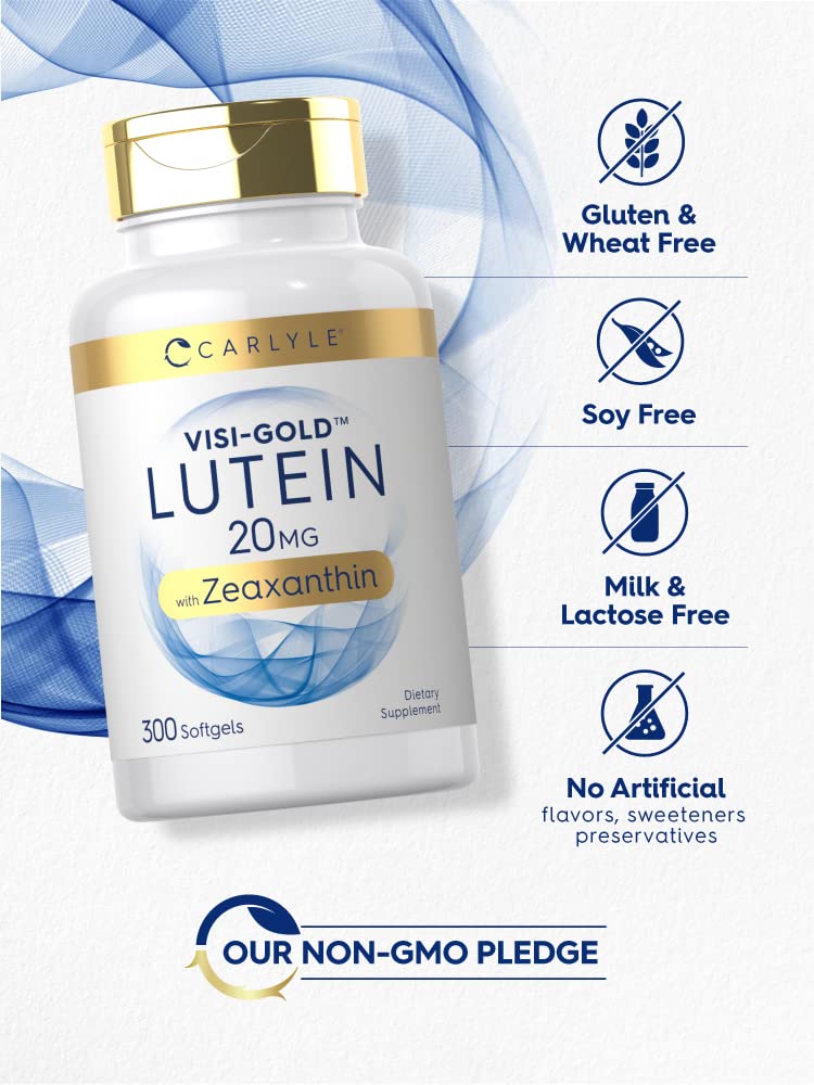 Carlyle etiqueta con información nutricional que facilita ver dosis de luteína y zeaxantina