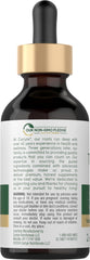 Carlyle etiqueta con información de ingredientes y certificaciones visibles