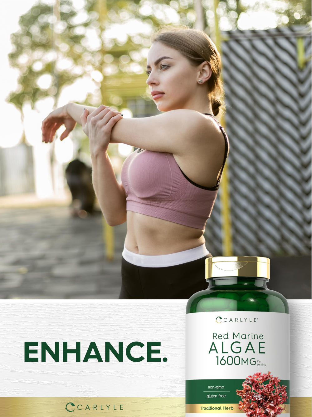 Carlyle etiqueta nutricional en primer plano indicando ingredientes limpios