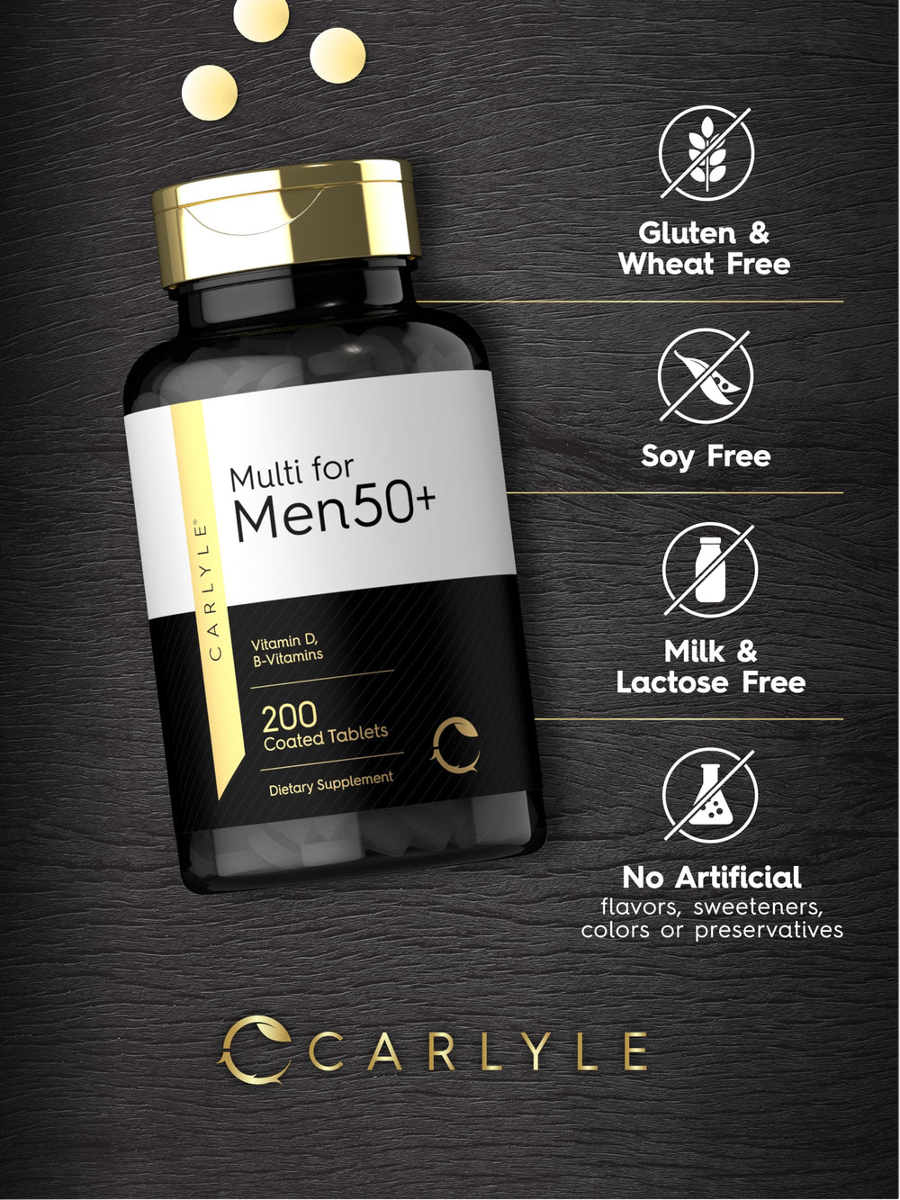 Carlyle etiqueta nutricional con ingredientes y beneficio claridad informativa