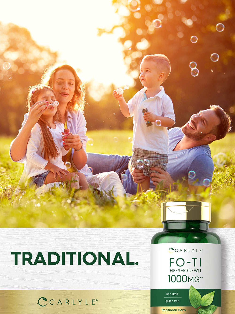 Carlyle Fo-Ti etiqueta nutricional, información y pruebas de laboratorio