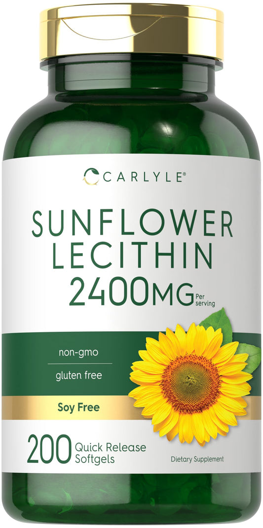 Carlyle frasco frontal mostrando 200 cápsulas y diseño de etiqueta informativa
