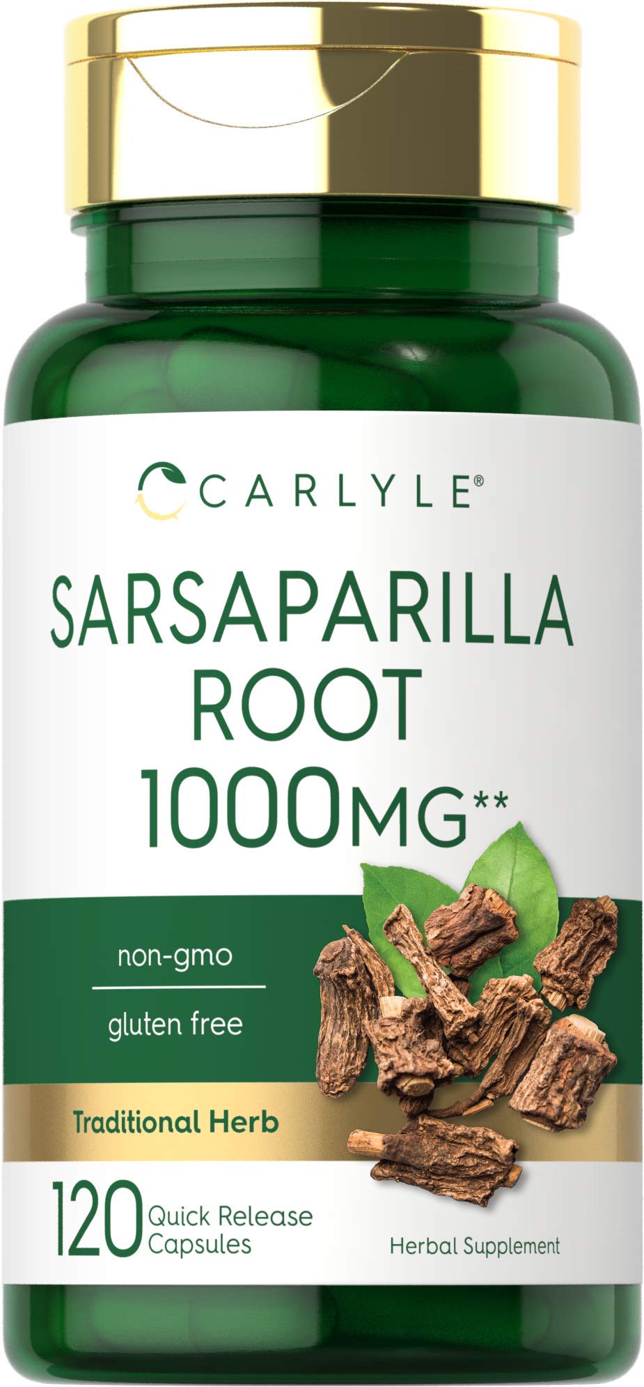 Carlyle frasco frontal mostrando 120 cápsulas y etiqueta clara