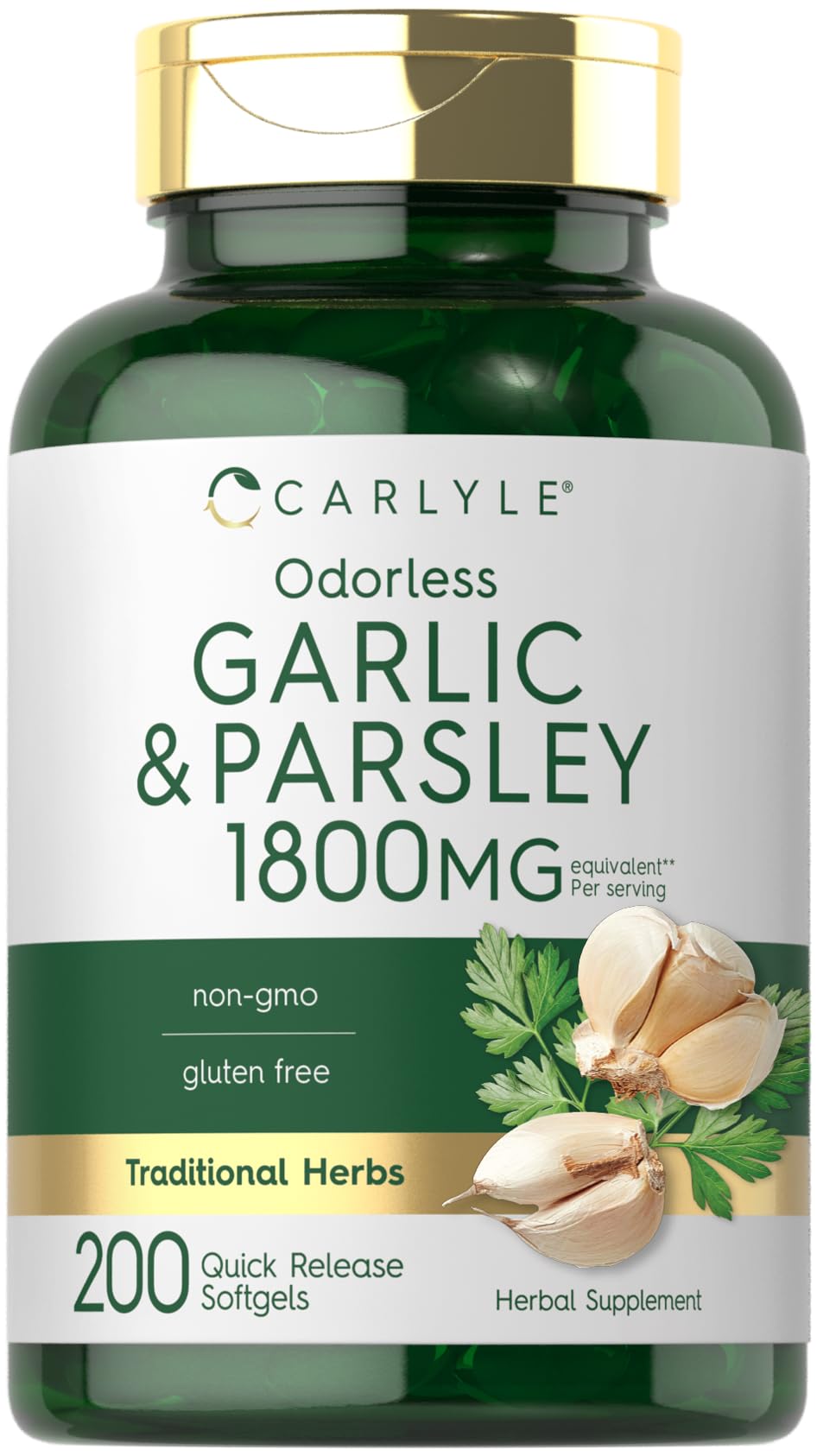 Carlyle frasco frontal mostrando etiqueta clara y beneficios