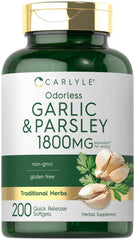 Carlyle frasco frontal mostrando etiqueta clara y beneficios