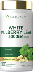 Carlyle frente del envase de Mulberry Leaf con diseño claro y garantía de calidad