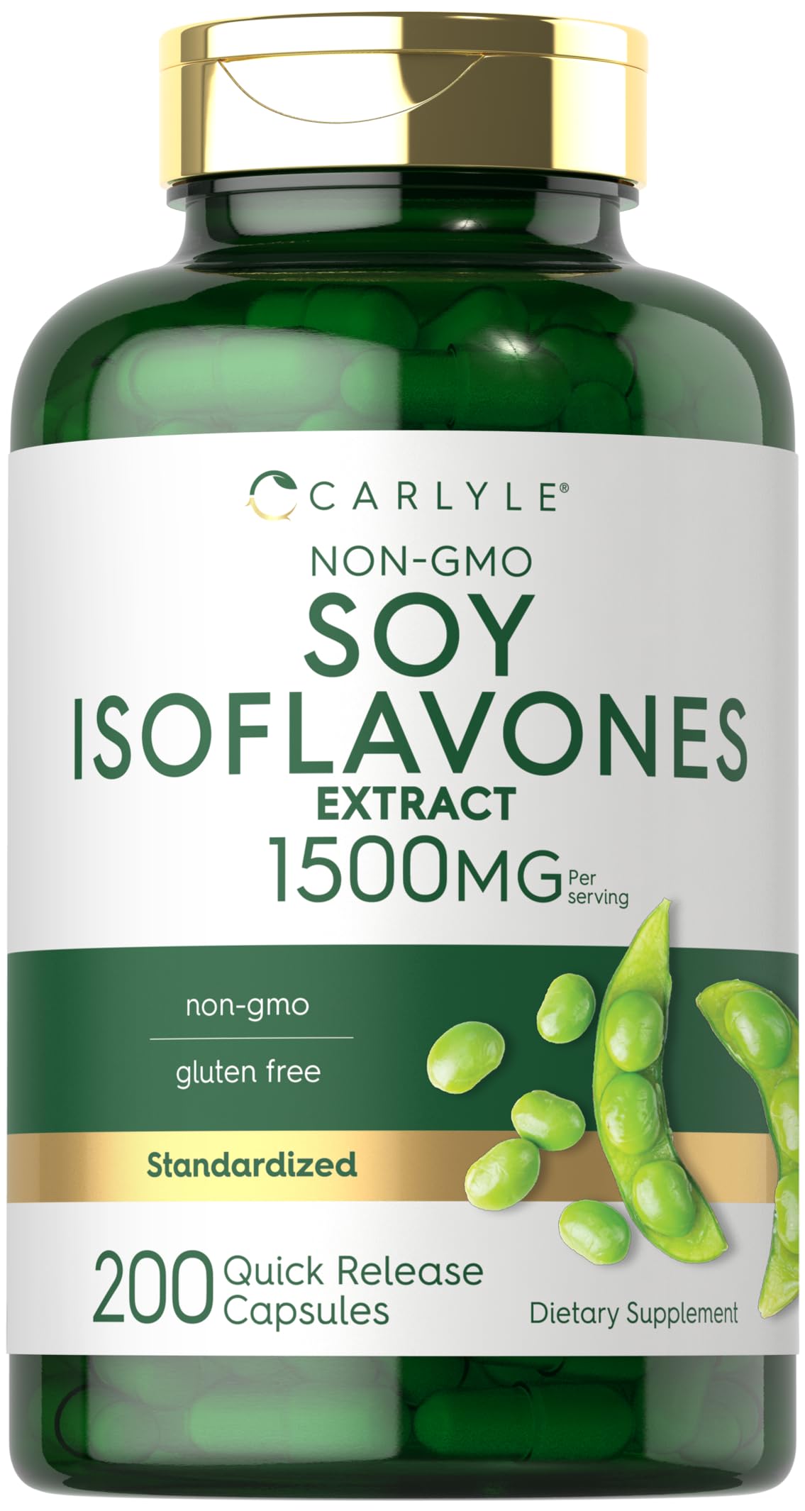 Carlyle frontal del envase mostrando 200 cápsulas y marca