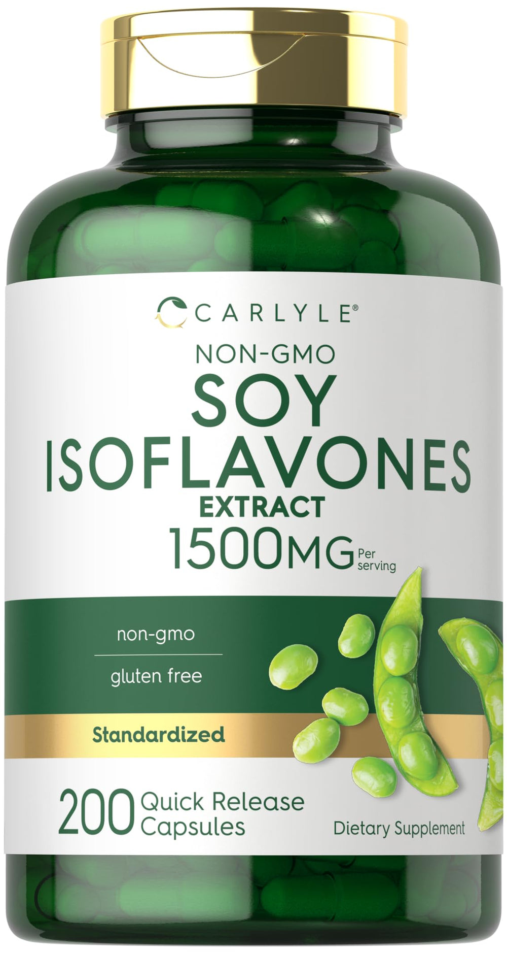Carlyle frontal del envase mostrando 200 cápsulas y marca