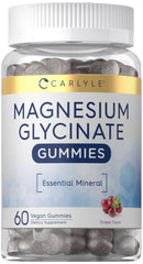 Carlyle envase frontal de las gummies mostrando cantidad y sabor