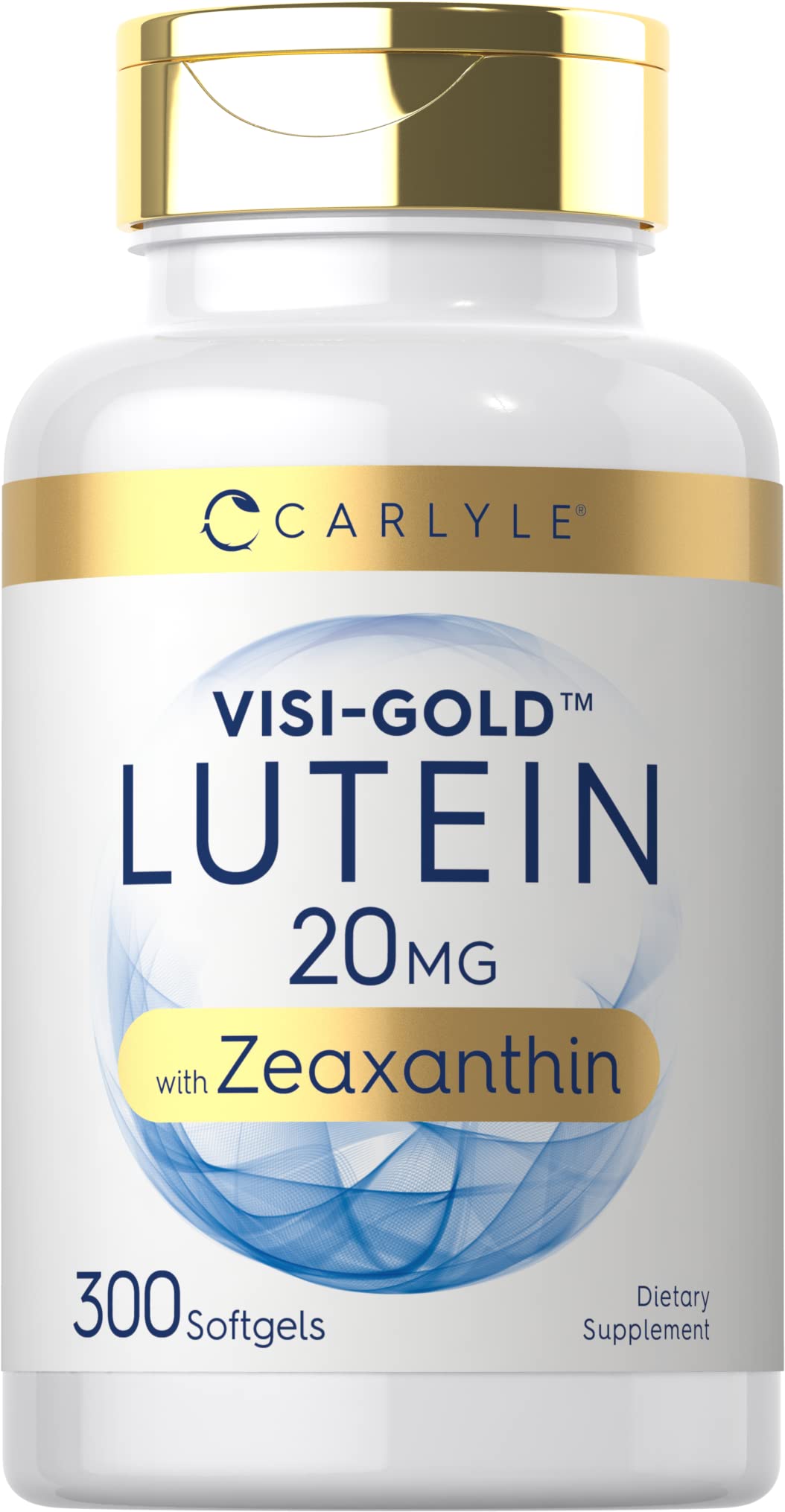 Carlyle frasco frontal mostrando 300 softgels y etiqueta clara para compra informada