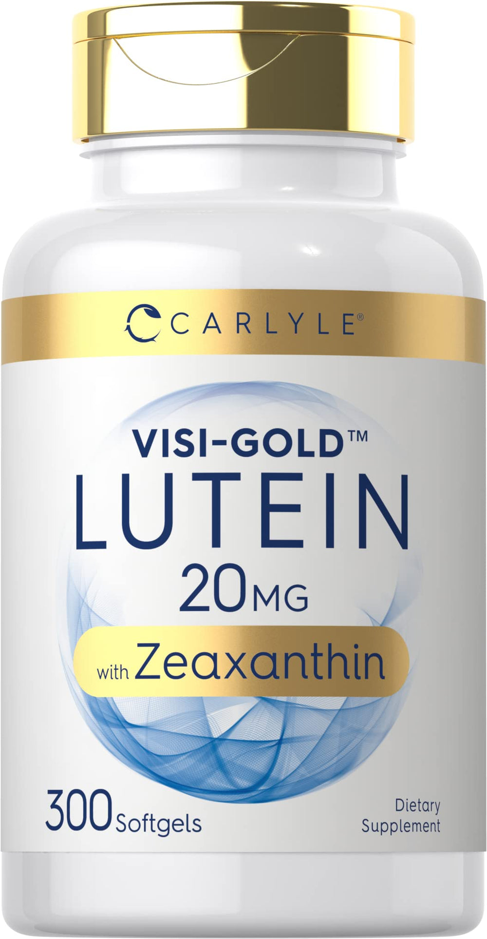 Carlyle frasco frontal mostrando 300 softgels y etiqueta clara para compra informada