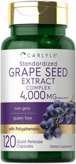 Carlyle frasco frontal del suplemento con diseño claro y 120 cápsulas