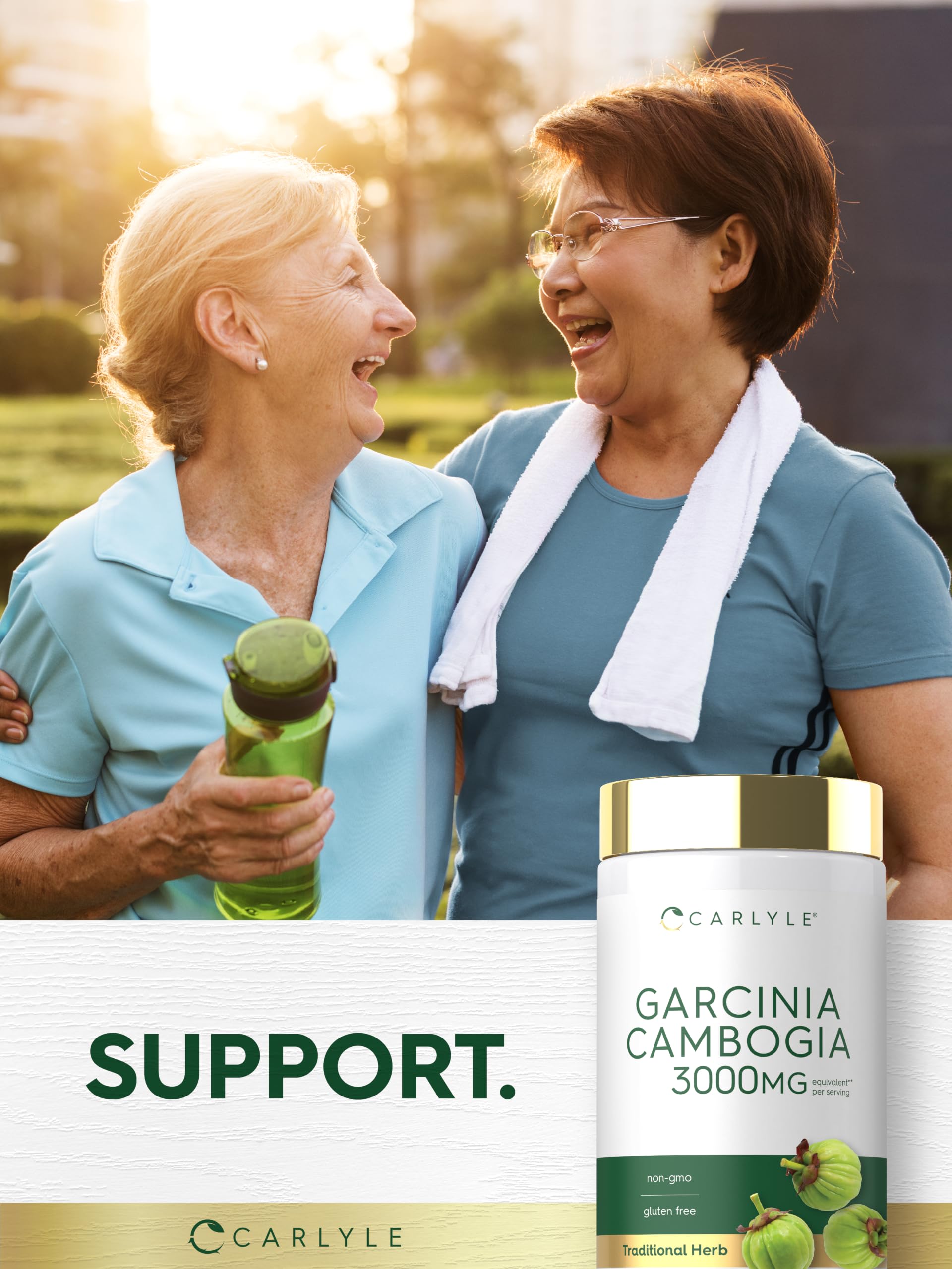 Carlyle fruto de Garcinia cambogia representado como origen natural del extracto