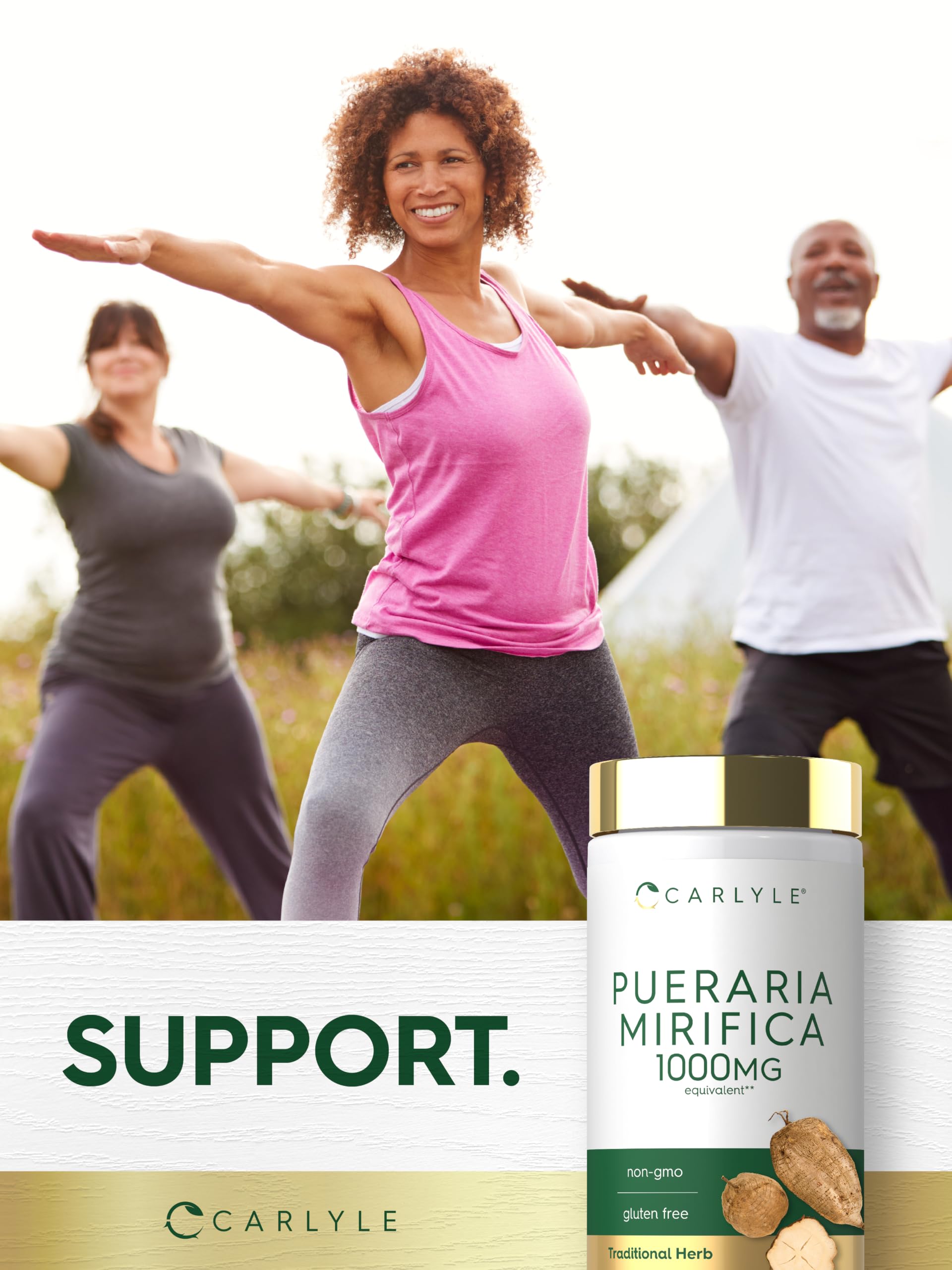 Carlyle raíz de Pueraria mirifica como materia prima y enfoque natural