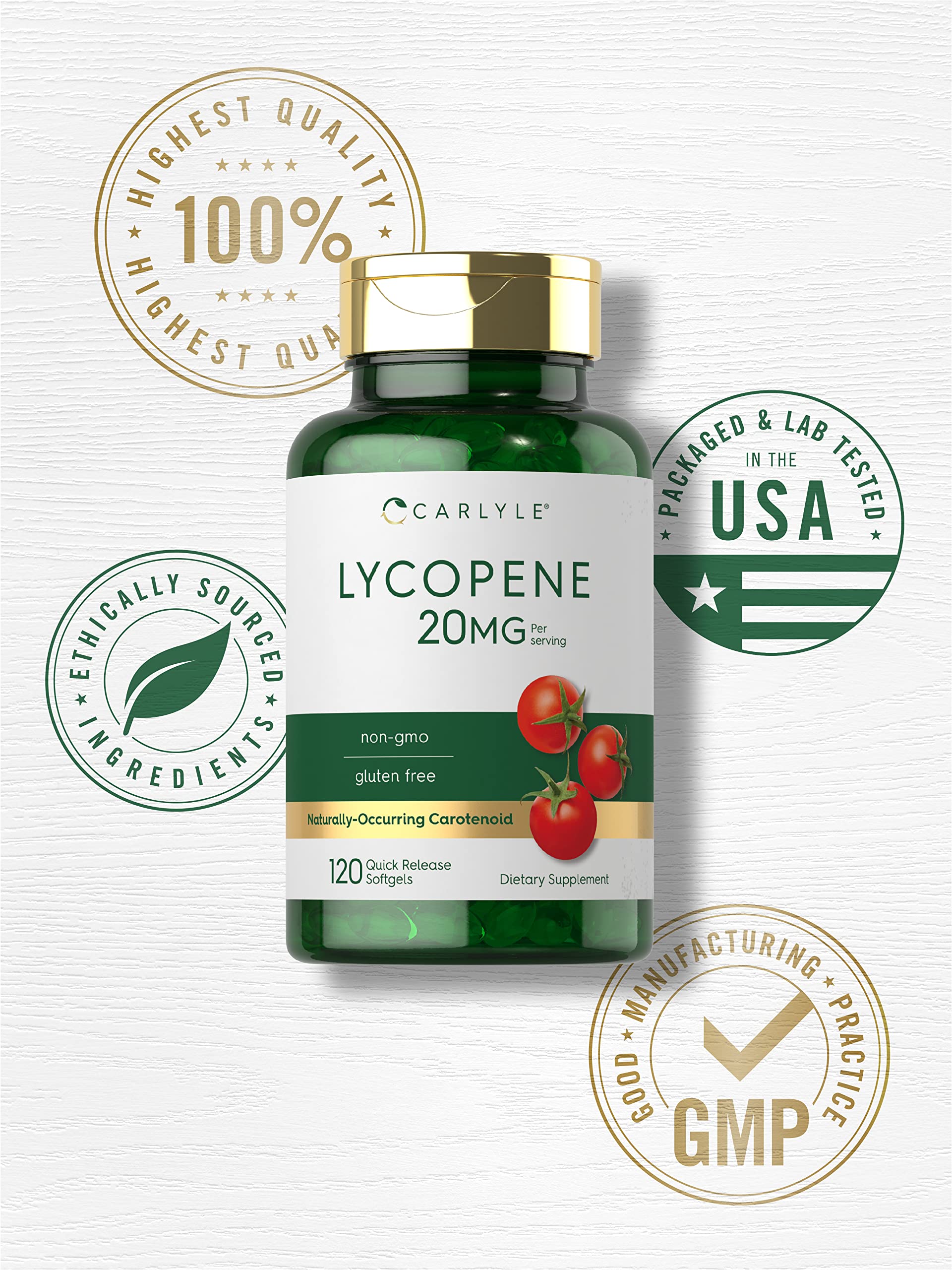 Carlyle detalle de etiqueta con lista de ingredientes limpias