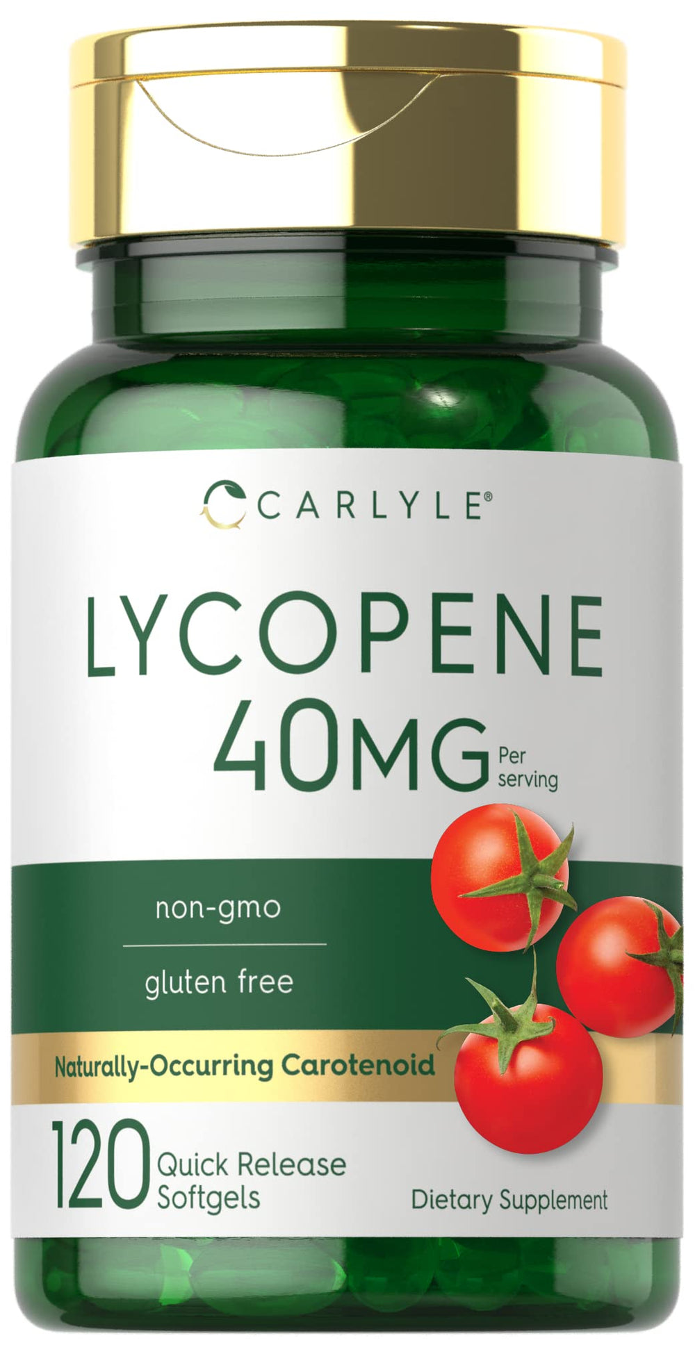 Carlyle frasco frontal del suplemento lisopeno 40 mg para elección informada