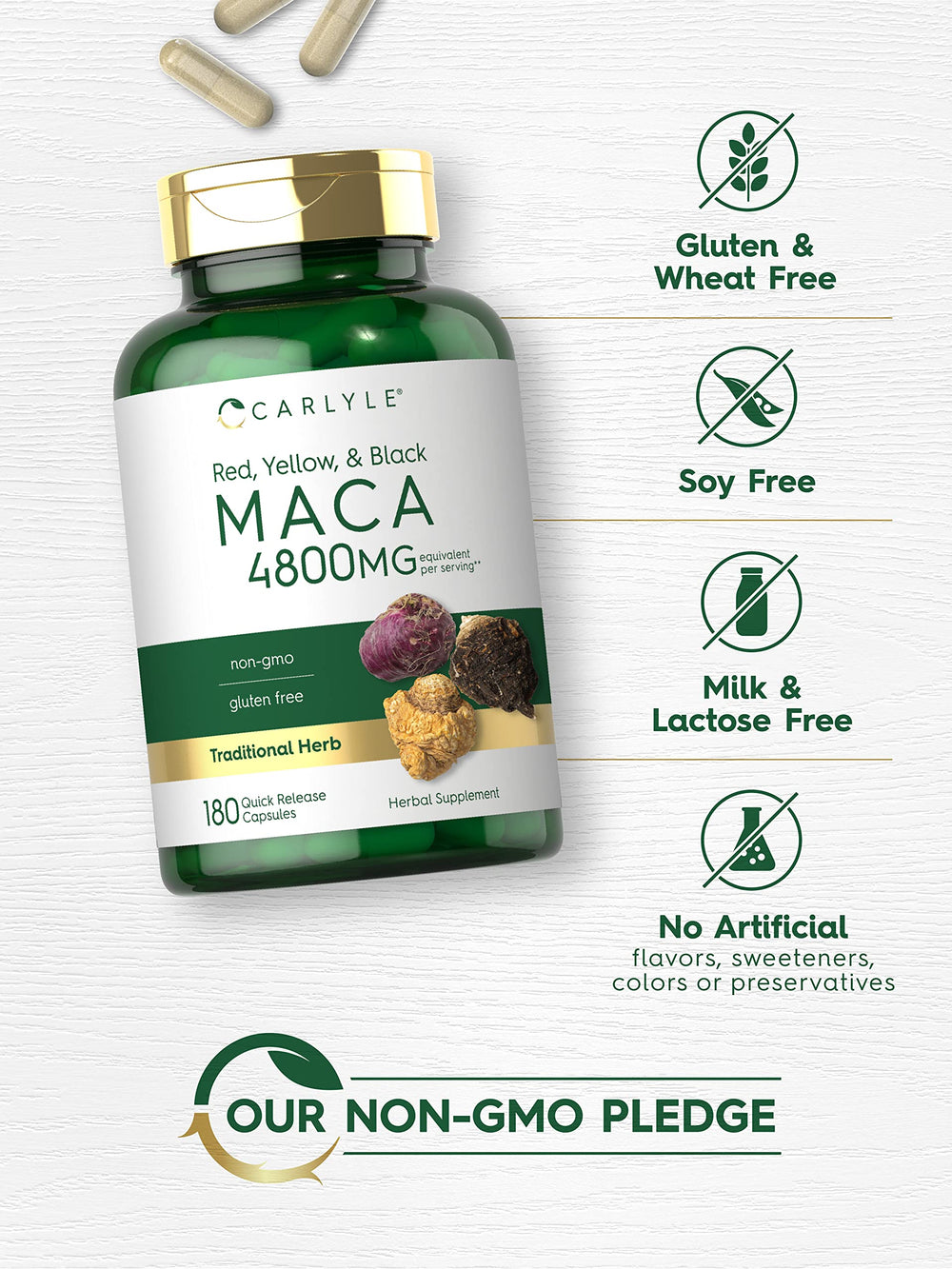 Carlyle Maca con ingredientes naturales para bienestar constante