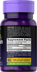 Carlyle melatonin etiqueta con información de ingredientes y garantías