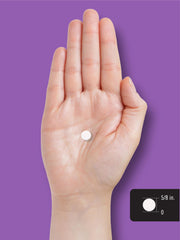 Frasco Carlyle Melatonin abierto mostrando la cantidad de tabletas disponibles